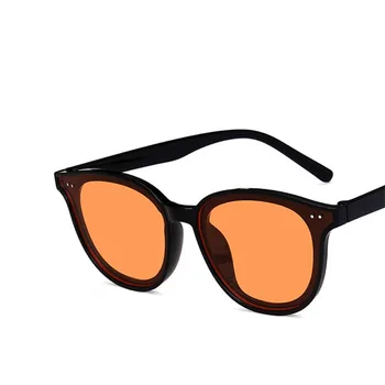 Naujas Mados Aikštė Kniedės Akiniai nuo saulės Moterims, Vyrams, Prabangos Prekės ženklo Dizainas Black Orange Atspalvių Saulės Akiniai, Unisex Vairavimo Kelionės UV40