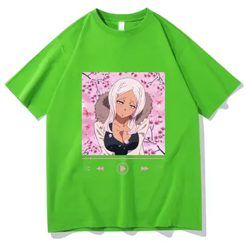 Naujas Manga ugniagesiai iš Liepsnų T-shirt Vasaros Negabaritinių Mens Hip-Hop Marškinėliai Princesė Huohua Modelio Drabužius Ugnies Jėga Marškinėlius