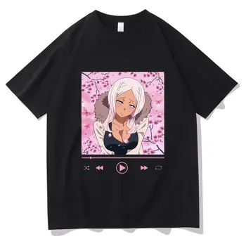 Naujas Manga ugniagesiai iš Liepsnų T-shirt Vasaros Negabaritinių Mens Hip-Hop Marškinėliai Princesė Huohua Modelio Drabužius Ugnies Jėga Marškinėlius