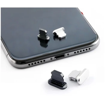 Naujas Metalo Dulkių prijunkite Įkrovimo lizdas Dulkių Prijungti iPhone 12 11 Pro MAX XS XR XSMA X 8 7 6 6S Plius SE2020 12Mini Telefonų Priedai