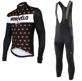 Naujas Morvelo 2018 Sportinę aprangą ilgomis Rankovėmis dviračių džersis Kvėpuojantis marškinėliai Dviratį dviračiu, MTB Ciclismo ciklo drabužiai Kelnės