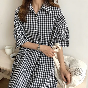 Naujas nightdress korėjos skara megztinis suknelė Harajuku stilius atvartas atsitiktinis trumparankoviai marškinėliai, sijonas mados pijamas moterų pižamą