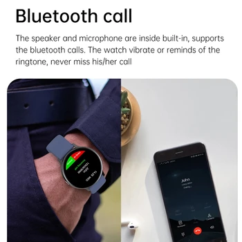 Naujas Originalus 2021 Bluetooth Atsakyti Telefonas Smart Watch Vyrų jutiklinių Dial Fitness Tracker IP67 atsparus Vandeniui Smartwatch Moterims
