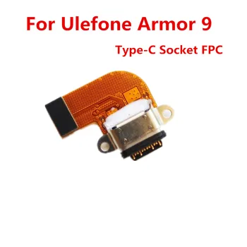 Naujas Originalus Už Ulefone Šarvai 9 9e 6.3 colių mobilusis Telefonas atsparus Vandeniui Tipas-C Socket FPC Lizdas Laido Flex Kabelis Valdybos USB Įkrovimo lizdas