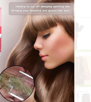 Naujas Plaukų Padalinta Žoliapjovės Plaukų Clipper USB Įkrovimo Padalinta Žoliapjovės Produkto tiesinimo priemonė Grožio Pjovimo Padalinta plaukų pjovimo staklės