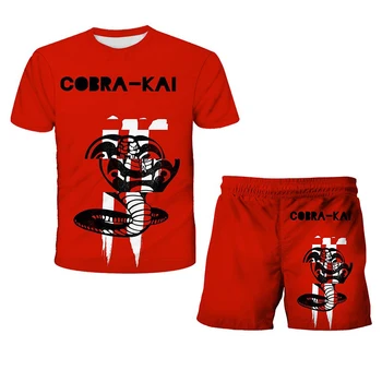 Naujas Produktas Kobra Ka Nustatyti 3D Spausdinimo Vaikų Vasaros Drabužių Berniuko T-shirt Kostiumas Mados Atsitiktinis Mergina T-marškinėliai + Šortai Gabalas 2