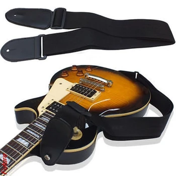 Naujas Produktas PU Oda, Nailonas Akustinė Gitara Dirželis Reguliuojamas 75-120cm Elektros Akustinė Bosinė Gitara Dirželis