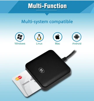 Naujas Produktas USB EMV Smart Card Reader ISO 7816 EMV Chip Card Reader ACS Prekės ACR39U-U1