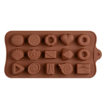 Naujas Silikoninis Šokolado Pelėsių, Šokoladas, Kepimo Įrankiai Non-stick Silikono Tortas Pelėsių Želė ir Saldainių Pelėsių 3D Pelėsių 