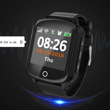 Naujas Smart Watch Telefono Vyresnysis SOS GPS Tracker Širdies ritmo Aptikimo Žiūrėti Vyrų Vandeniui Patenka Signalas Smartwatch 600mah pk D100 žiūrėti