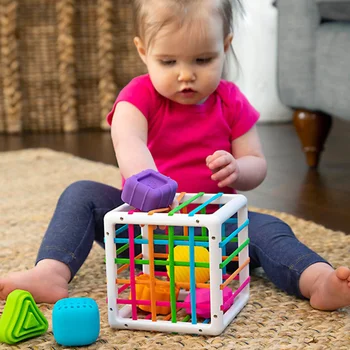 Naujas Spalvingas Formos Blokai Rūšiavimo Žaidimas Kūdikių Montessori Mokymo Švietimo Žaislai Vaikams Bebe Gimimo Inny 0 12 Mėnesių Dovana