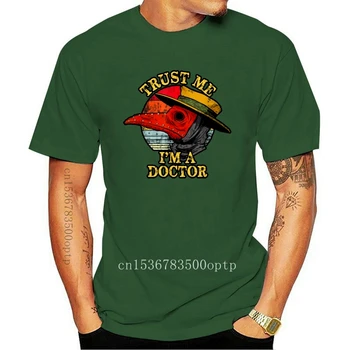 Naujas Vyrų t-shirt Maras Gydytojas Trust Me Im Gydytojas Viduramžių Helovinas Marškinėliai marškinėlius Moterims marškinėliai