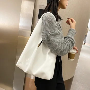 Naujasis prancūzijos retro Pietų korėjos stiliaus atsitiktinis ištižęs tingus mados vieno peties moterų maišas