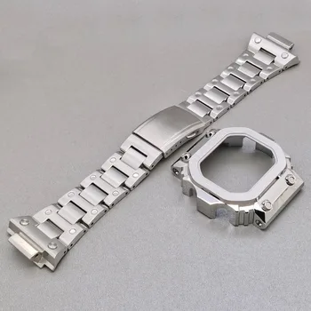 Naujausias GX56 Kamufliažas Bezel Dirželis Atveju 316 Nerūdijančio Plieno Watchbands ir Bezel už GX56BB GXW-56 Metalo Bezel Pro Rėmelį