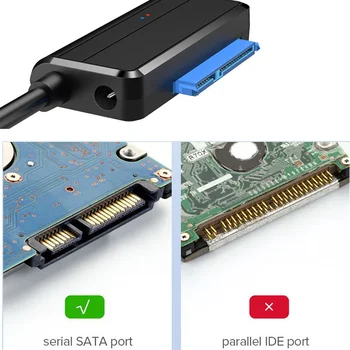 Naujausias USB3.0 Easy Drive Sata Kabelis USB3.0 SATA Adapteris Kabelio 2.5/3.5 Colių Kietojo Disko Duomenų Kabeliai Sata Į Usb 3.0 Sata Usb