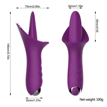 Naujoviški silikono G-taško Vibratorius, Įkraunamas Kalba Masažas 10 Greičio Vibracija, Ramioje Klitorio Stimuliatorius Sekso Žaislai Wom L1