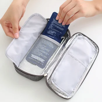Naujų Medicinos aušintuvas maišelį Insulino nešiojamas šaldymo dėžutė Narkotikų izoliuoti maišelį ledo automobilių šaldytuvas maišelis 1? 2 ledo paketai