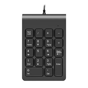 Nedidelio Dydžio 2.4 G Bevielio Skaitmeninės Klaviatūros Skaičių Klaviatūra Numpad 18 Klavišus USB Numeris Skaičių Klaviatūros Padas