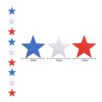 Nepriklausomybės Diena Amerikos Žvaigždė Popieriaus Girliandą Kabo Pakabukas Dekoracija 