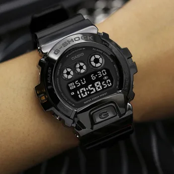 Nerūdijančio Plieno Watchband ir Bezel už Casio G-SGOCK DW6900 Metalo Watchcase Dirželis Watchcase Priedų Pakeitimo