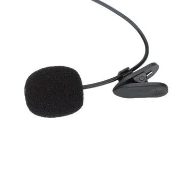 Nešiojamas USB Mini Mikrofonas 1,5 m Atvartas Lavalier Mic Clip-on Išorės Kilpa Mikrofonai Nešiojamas Kompiuteris Įrašymą Chat