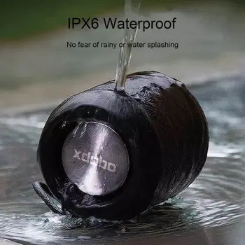 Nešiojamą belaidį bluetooth garsiakalbį su žemų dažnių garsiakalbis mini namų lauko sporto IPX6 vandeniui TF kortelę žaidėjas mažų plieno patranka