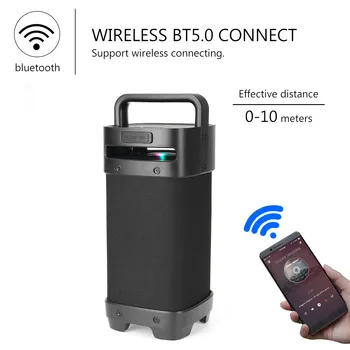 Nešiojamų Bluetooth 5.0 tws Garsiakalbiai 76W Garsiai Lauko Garsiakalbiai su žemų dažnių garsiakalbis FM Radijo LED Žibintai HIFI Stereo Garsą Boombox