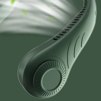 Nešiojamų Kaklo Ventiliatorius, Oro Aušintuvas Ultra Quiet Neckband Bladeless Gerbėjai Išjungti Asmens Nešiojami USB Leafless Ventilador Karoliai Ventiliatorius