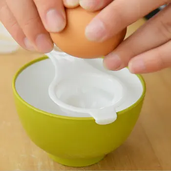 Nešiojamų Kiaušinio Trynys Balta Tarpine Plastikinių Kiaušinių Daliklis Su Surinkimo Bazės Dubenį Trynys Catcher Namų Virtuvės Dalykėlių