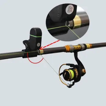 Nešiojamų LED Šviesos Elektroninių Žuvų Bite Strike Garso Bell Lengvai Signalą Lazdele Įdiegta Įspėjimų Spręsti Polių Žvejybos Clip-On F0I5