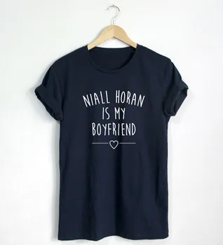 Niall Horan yra mano vaikinas T-shirt Citata marškinėliai Mados Bloggers Hipster Unisex Marškinėliai didesnio Dydžio ir Spalvų-A681