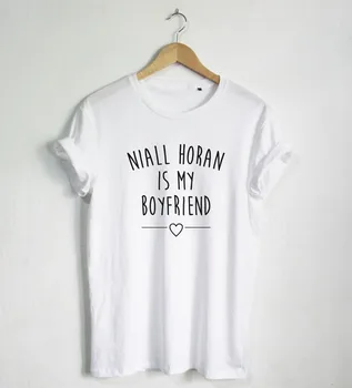 Niall Horan yra mano vaikinas T-shirt Citata marškinėliai Mados Bloggers Hipster Unisex Marškinėliai didesnio Dydžio ir Spalvų-A681