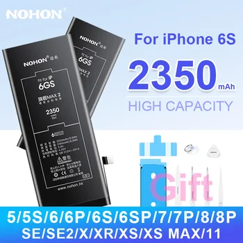NOHON Bateriją, skirta iPhone 6S Bateriją, skirta iPhone 6 7 8 Plus SE 2020 Pakeitimo Bateria 