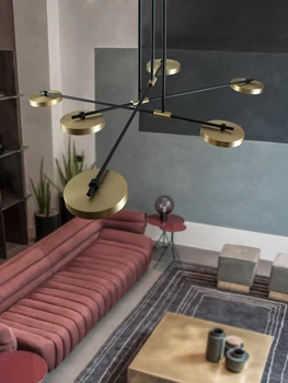 Nordic light luxury kambarį lempos kūrybinė asmenybė hotel villa restoranas sukasi šviestuvai