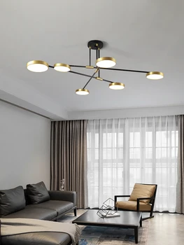Nordic light luxury kambarį lempos kūrybinė asmenybė hotel villa restoranas sukasi šviestuvai