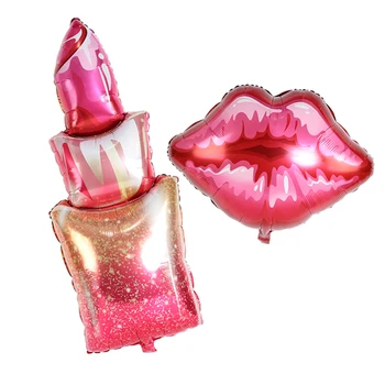 Nuotakos Dušas Balionai Lūpų dažai Kiss Me Lūpų Folija Balionas Valentino Diena dovana