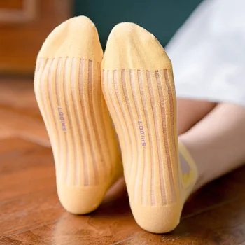 Nėrinių kojinės kawaii calcetines mujer skarpetki damskie chaussette femme moterims japonija akių įmantrybių skaidrus, kojinių, šlepetes kulkšnies