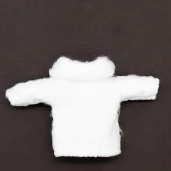 OB11 lėlės suknelė dydis Molly Amerikos Kaklaraištis kiaulių Mados universalus megztinis golfo žiemos kailių paltai viršų balta abrikosų spalvos
