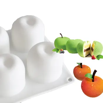 Obuolių Pyragas Silikono Formos 3D Tortas Minkštas Pelėsių Tortas Dekoravimo Priemonės Vestuvių Cupcake Pelėsių, Patvarus, Virtuvės Reikmenys