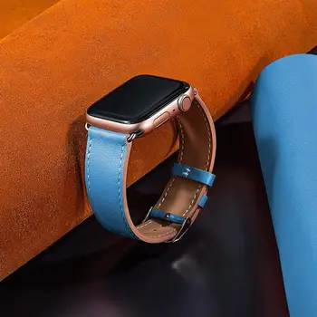 Odinis dirželis, Apple Watch band 44mm/40mm iWatch juosta 42mm 38mm Aukštos kokybės Tekstūra apyrankė 