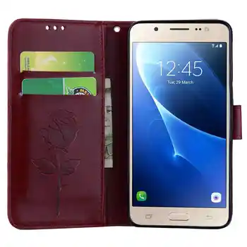 Odos Flip Case For Samsung Galaxy J3 Skyrius J5 J7 2016 J32016 J300 J310 J52016 J510 J72016 J710 Telefono Dangtelį Kortelių Lizdai Atvejais Coque