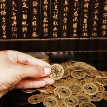 ONEWELL Kinų Feng Shui Monetas, Už Gerovę Ir Sėkmę Pasisekė, Rytų Imperatoriaus Čing Senas Kopijuoti Monetų Namų Puošybai Laimės Moneta