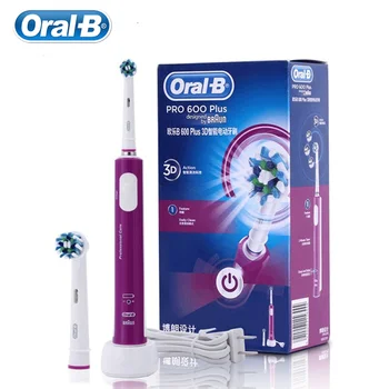 Oral-B Sonic Elektrinio dantų šepetėlį Pro600 Plius 3D Valymo Vandeniui Indukcinis Mokestis Dantų Šepetėliu 2 Minučių Laikmatis Suaugusiųjų Šepetys