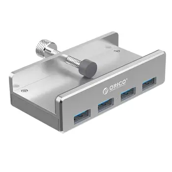 ORICO MH4PU-P Metal Back Clip USB3.0 Four Ports HUB for Android Power Port