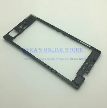 Originalaus Z3 Kompaktiška Galinio Korpuso Viduryje Plokštės Rėmo Atsargines Dalis Sony Xperia Z3 Kompaktiškas Mini Atgal Galinis Rėmas Remti Dangtis