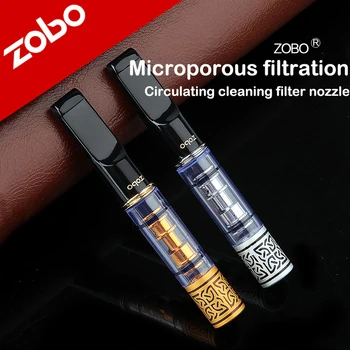 Originali ZOBO Micropore Cigarečių Filtro Valymas Cirkuliuojančių Sluoksnis Cigarečių Savininko / Sveikas Antgalis Rūkomojo Aksesuaras S 9mm