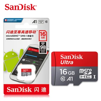 Originalios SanDisk Atminties Kortelė 16GB 32GB Didelės Spartos 90 M./s Micro SD Kortelės 10 Klasė TF Kortelę UHS-1 A1 64GB 128GB Flash Kortelės 