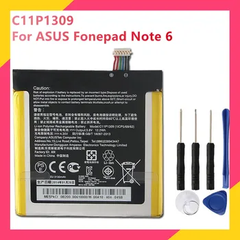 Originalios Telefonų Baterijos C11P1309 Už ASUS Fonepad 6 Pastaba Note6 FHD6 ME560CG K00G Pakeitimo Įkraunama Baterijas 3130mAh