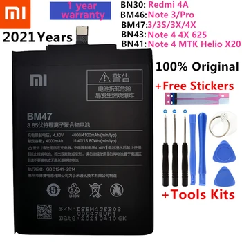 Originalią Bateriją Už Xiaomi Redmi Hongmi 4A 5A 3S 3X 3 pro 5 Plius Mi5 M5 Pastaba 3 4 5 4X 6 Pastaba Pro 7 Pro Bateria