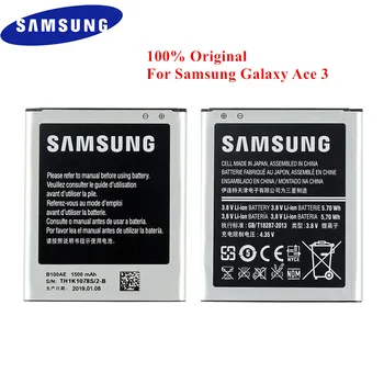 Originalus Baterijos B100AE Samsung Galaxy ace 3 S7270 S7272 S7260 S7262 G318 S7273 S7898 1500mAh Mobiliojo Telefono Batteria